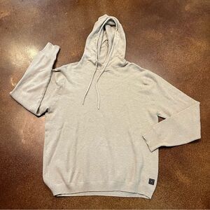 Linksoul Cotton/Cashmere Waffle Knit Hoodie Sz L